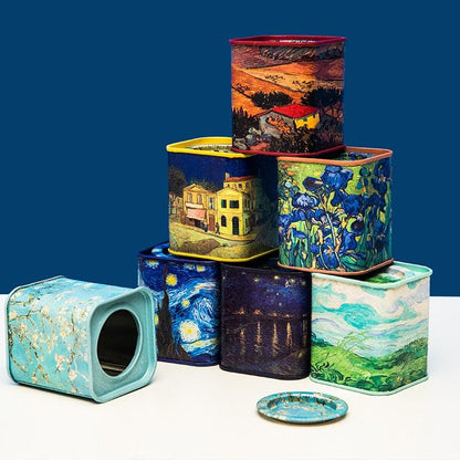 Van Gogh Artwork Mini Tea Canisters Set of 7 - PAP Art Store