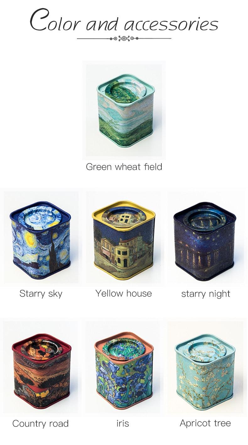 Van Gogh Artwork Mini Tea Canisters Set of 7 - PAP Art Store