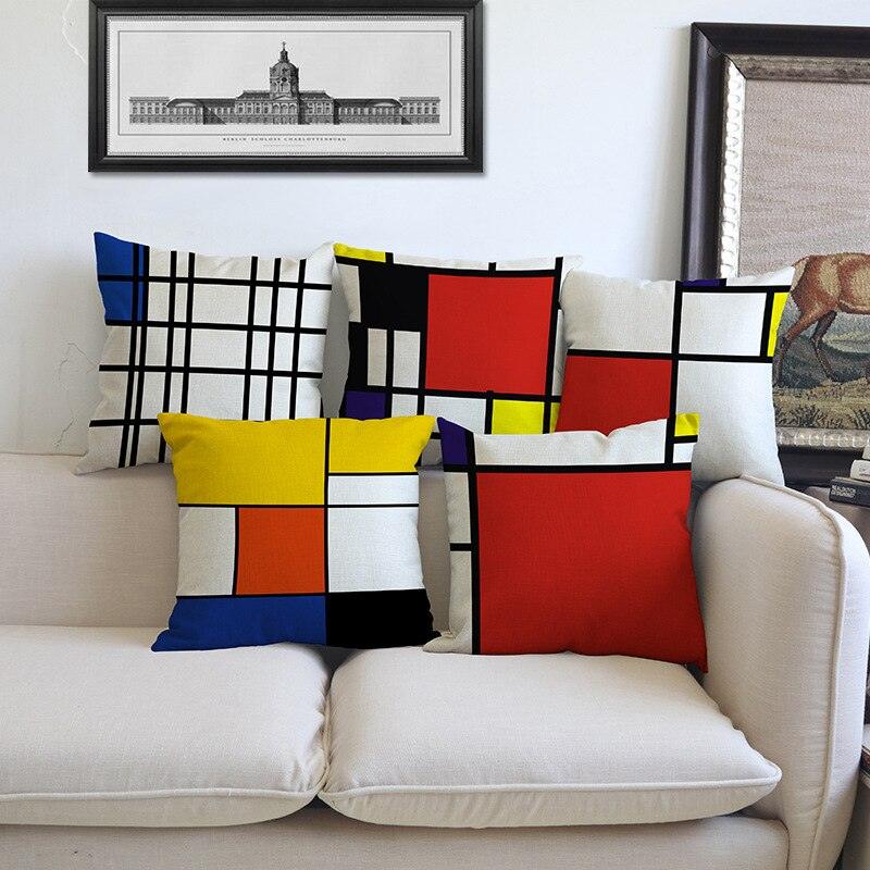 Piet Mondrian Decorative Pillow Case - PAP Art Store