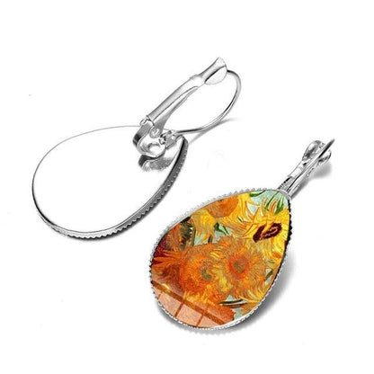 Van Gogh Artwork Teardrop Earrings - PAP Art Store