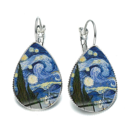 Van Gogh Artwork Teardrop Earrings - PAP Art Store