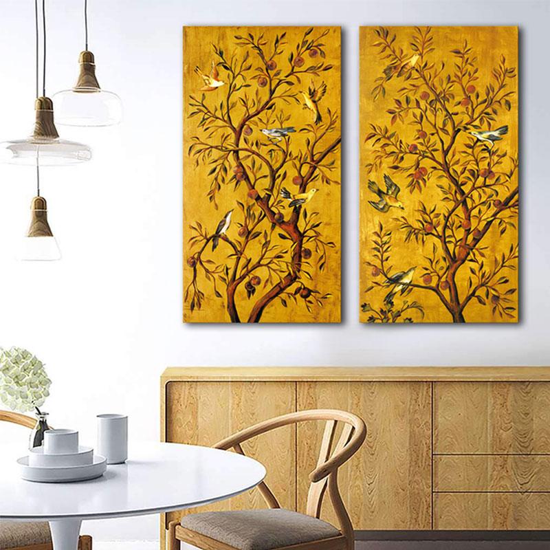 Fortune Tree and Birds Wall Art Print - PAP Art Store