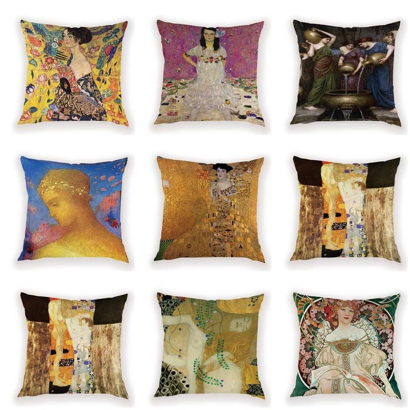 Gustav Klimt Decorative Pillowcases (More Artworks) - PAP Art Store