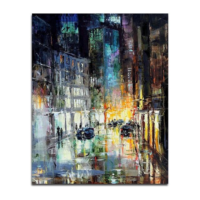 Impressionist 'Night in the City' Wall Art Print - PAP Art Store