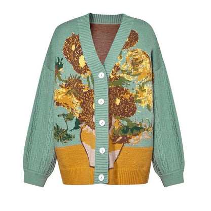 Van Gogh Artwork Inspired Cardigan - PAP Art Store