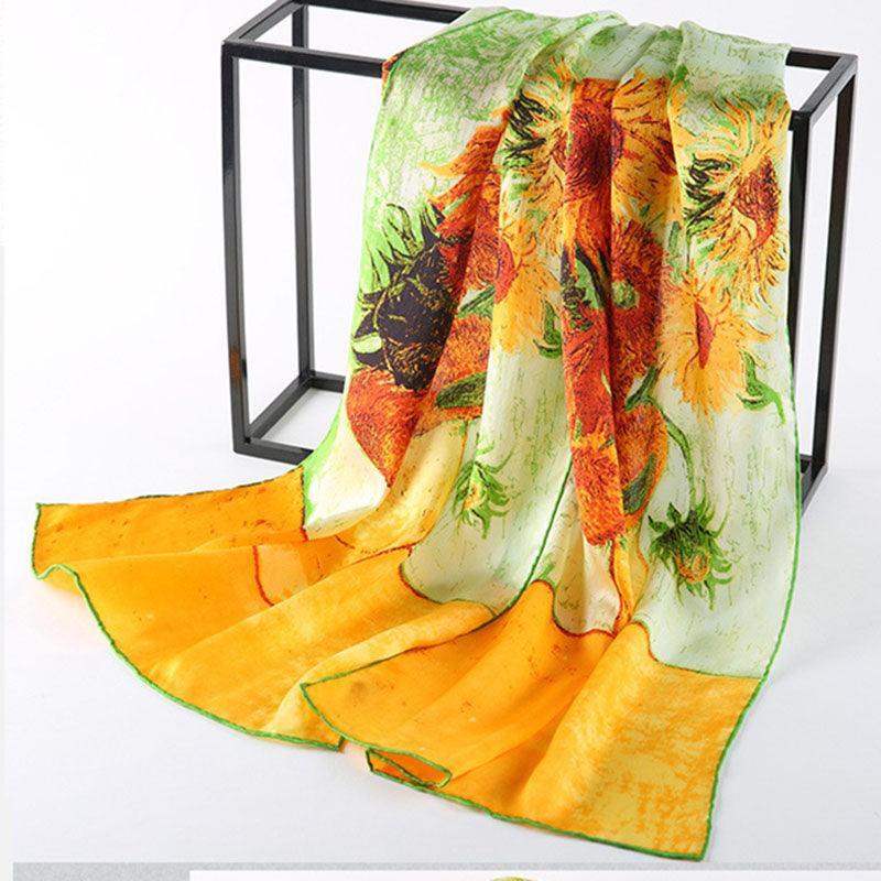 Famous Oil Paintings Inspired Silk Scarves - Art Store