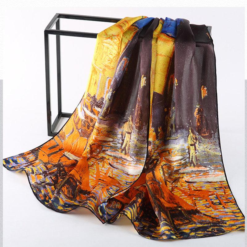 Famous Oil Paintings Inspired Silk Scarves - Art Store