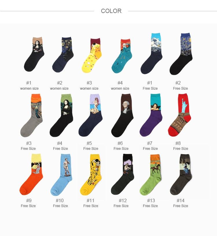 Novelty Popular Art Inspired Socks - Art Store