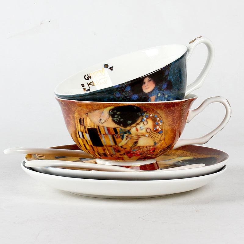 Gustav Klimt Bone Coffee Set - Art Store