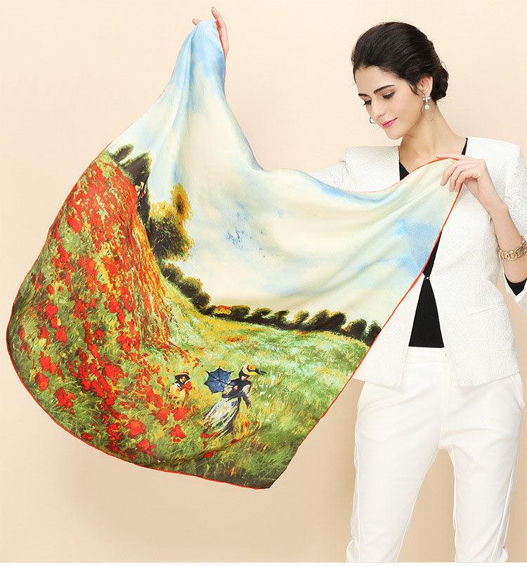 Silk Scarf Inspired Famous Oil Painting (More Designs) - Art Store