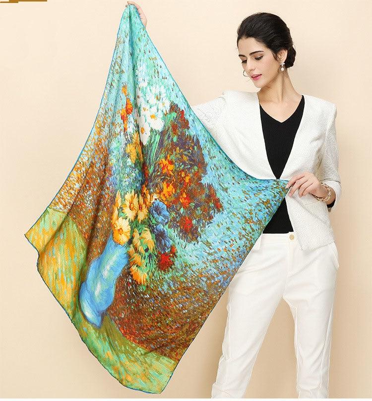 Silk Scarf Inspired Famous Oil Painting (More Designs) - Art Store