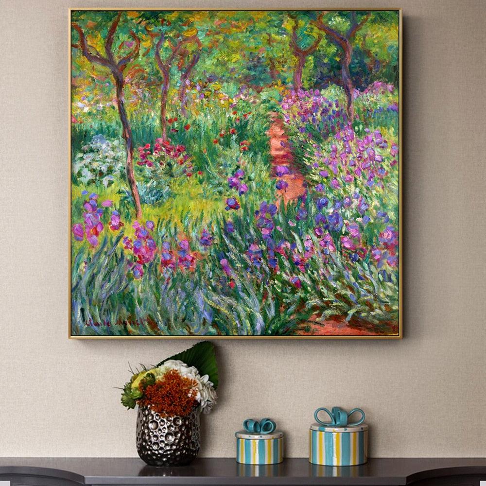 Claude Monet 'The Artist's Garden at Giverny'  Wall Art - Art Store