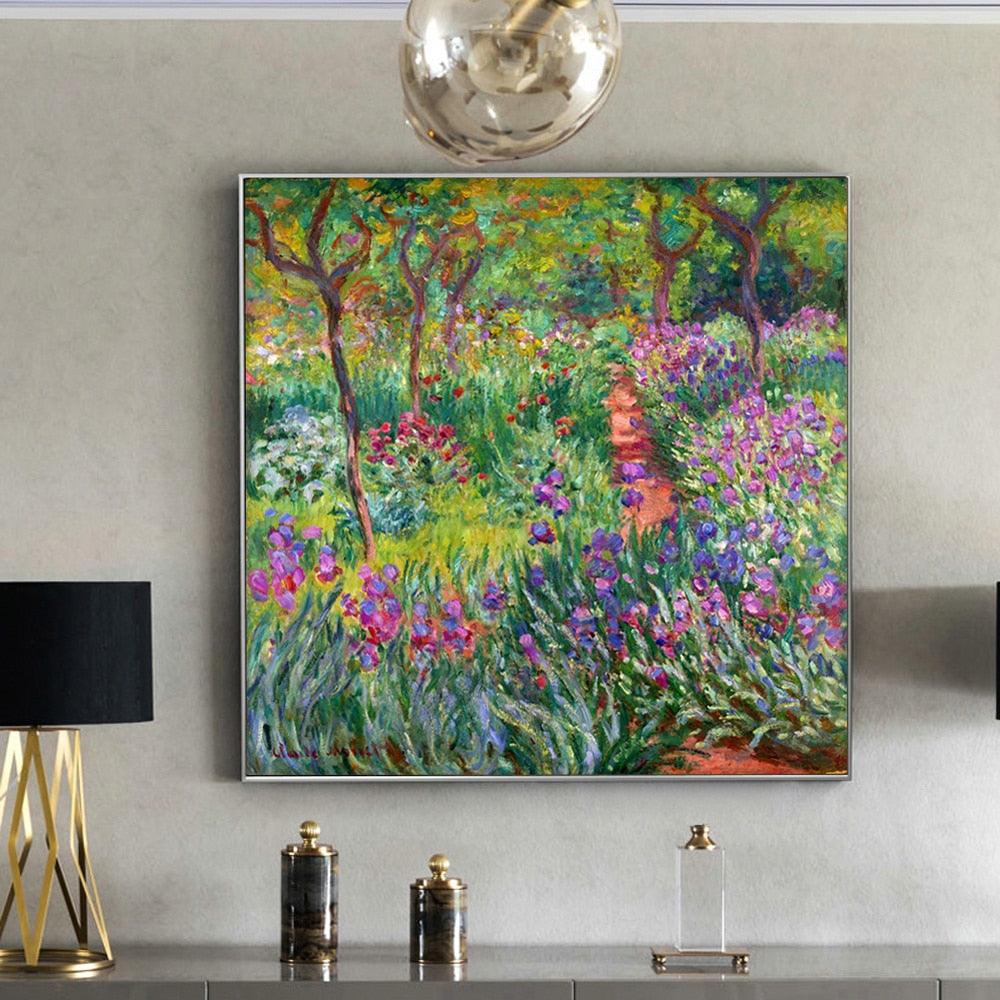 Claude Monet 'The Artist's Garden at Giverny'  Wall Art - Art Store