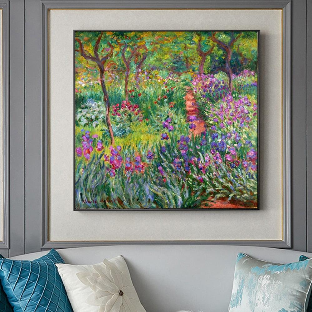 Claude Monet 'The Artist's Garden at Giverny'  Wall Art - Art Store