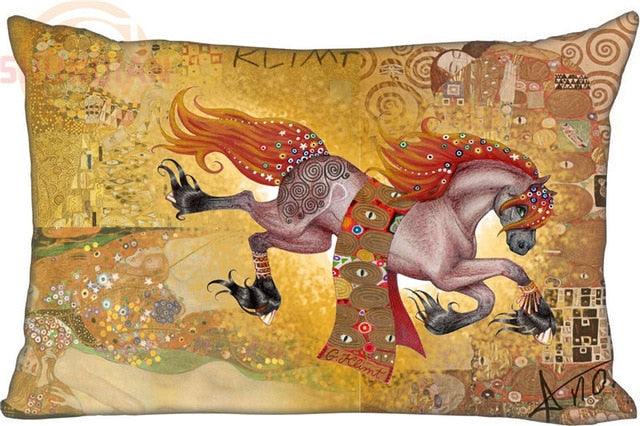 Gustav Klimt Inspired Rectangle Pillow Case - Art Store