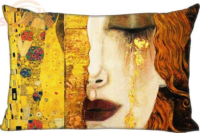 Gustav Klimt Inspired Rectangle Pillow Case - Art Store