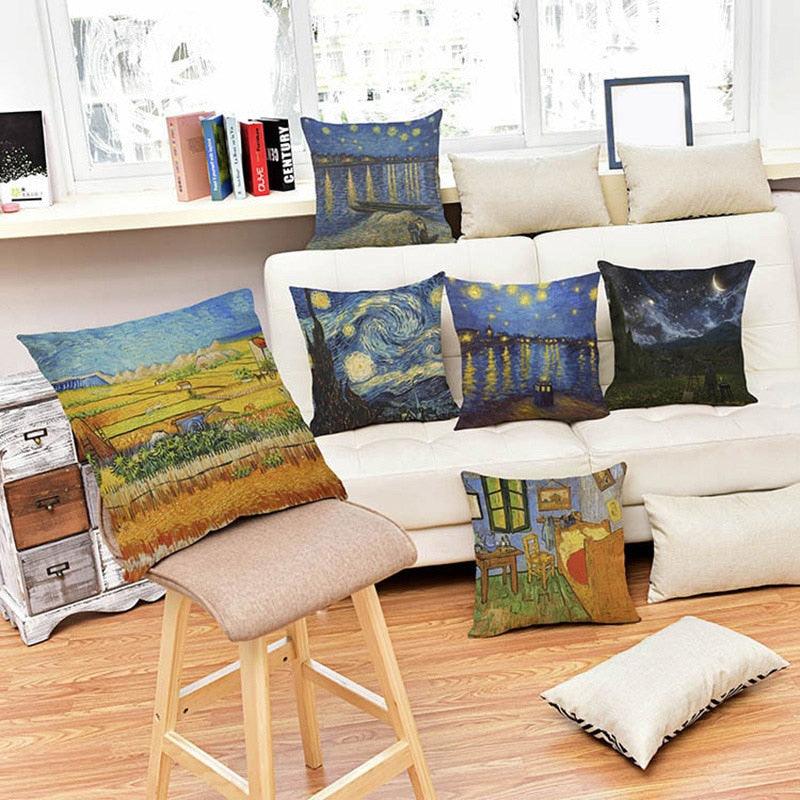 Van Gogh Paintings Inspired Pillow Case - Art Store