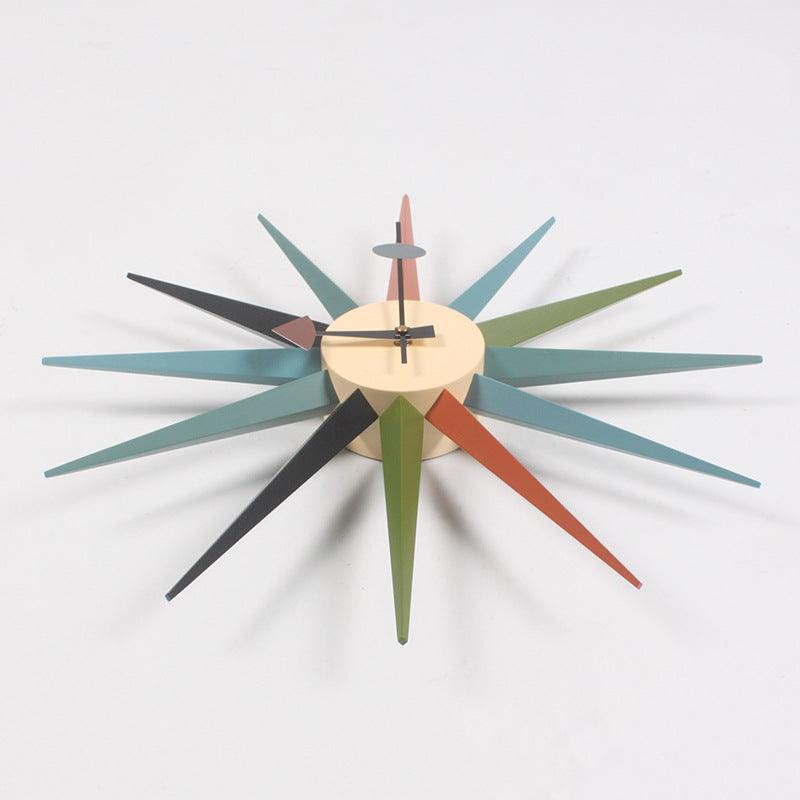 Sunburst Wood Wall Clock - PAP Art Store