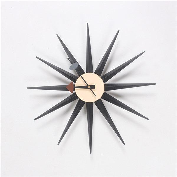 Sunburst Wood Wall Clock - PAP Art Store