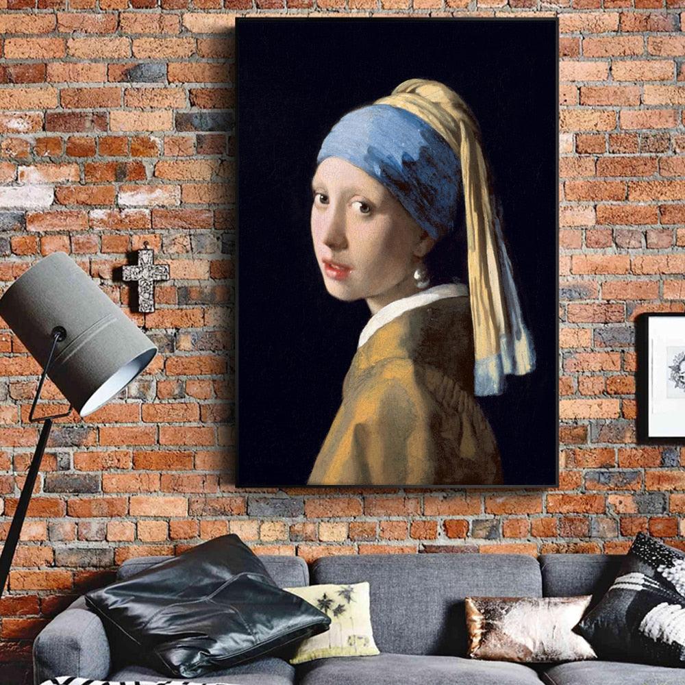 Johannes Vermeer 'Girl With a Pearl Earring' Wall Art - Art Store