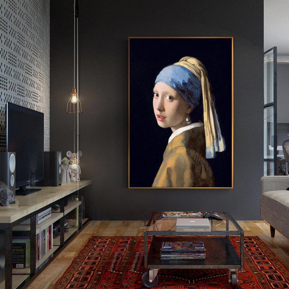 Johannes Vermeer 'Girl With a Pearl Earring' Wall Art - Art Store