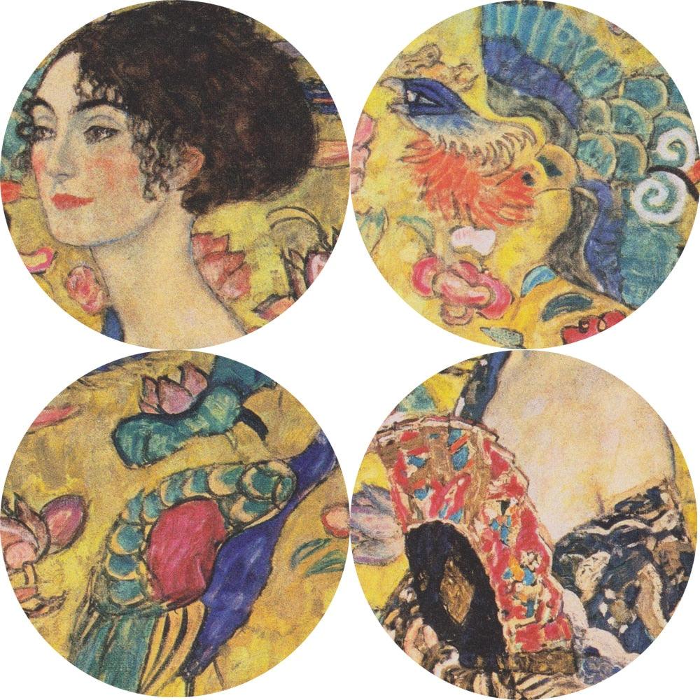 Gustav Klimt 'Lady with a Fan' Wall Art - Art Store