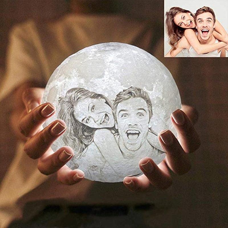 Personalized, Customized 3D Moon Lamp - Art Store