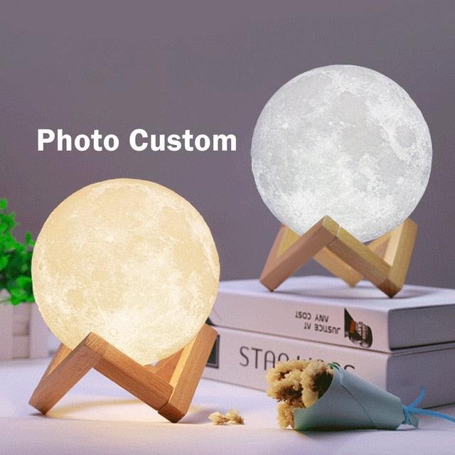 Personalized, Customized 3D Moon Lamp - Art Store